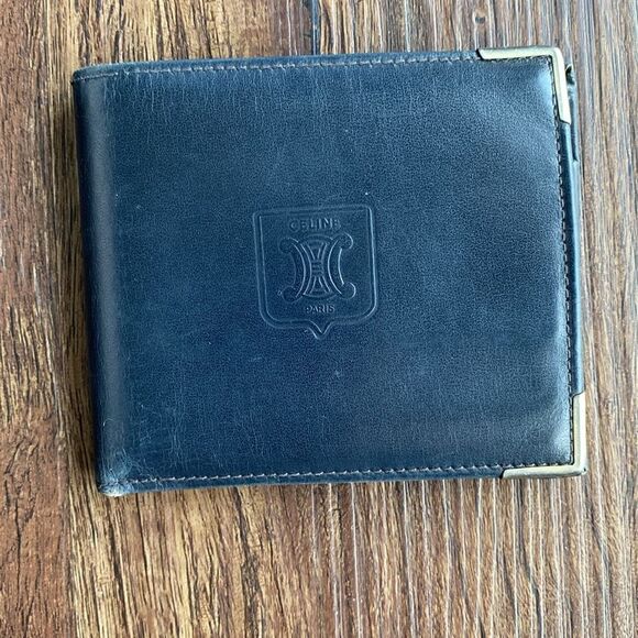 CELINE Black Leather Bifold Wallet - Picture 2 of 13